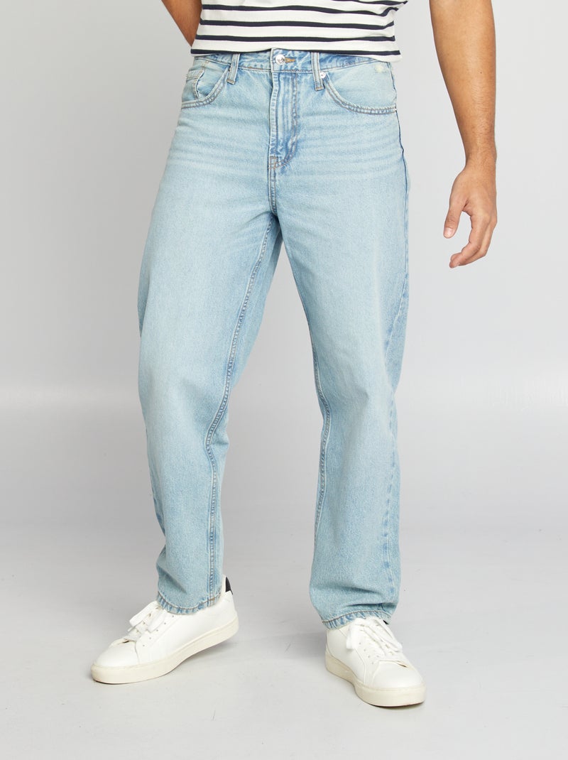 Calças de ganga relaxed fit AZUL - Kiabi