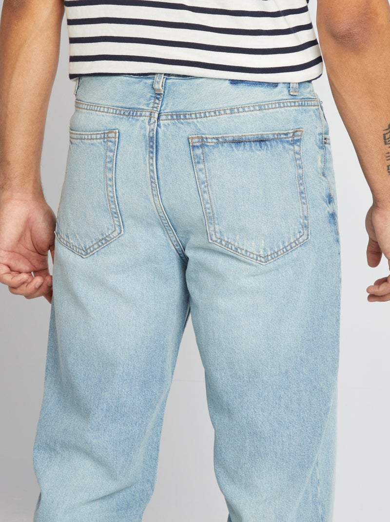 Calças de ganga relaxed fit AZUL - Kiabi