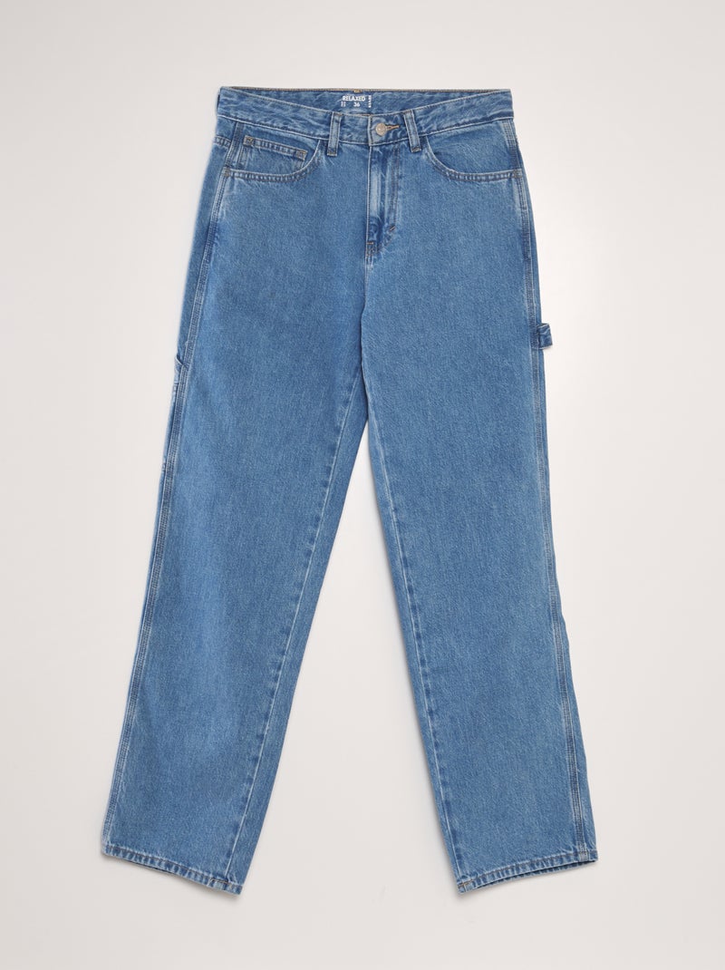 Calças de ganga relaxed fit carpenter AZUL - Kiabi