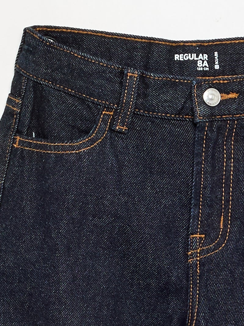 Calças de ganga retas Azul - Kiabi