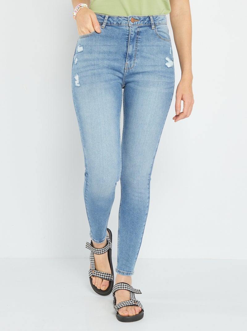 Calças de ganga skinny  - 5 bolsos Azul - Kiabi