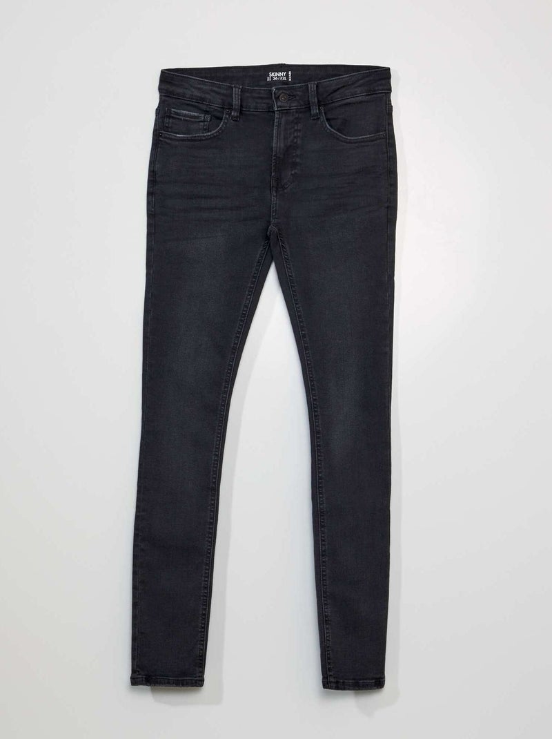 Calças de ganga skinny  - L32 CINZA - Kiabi