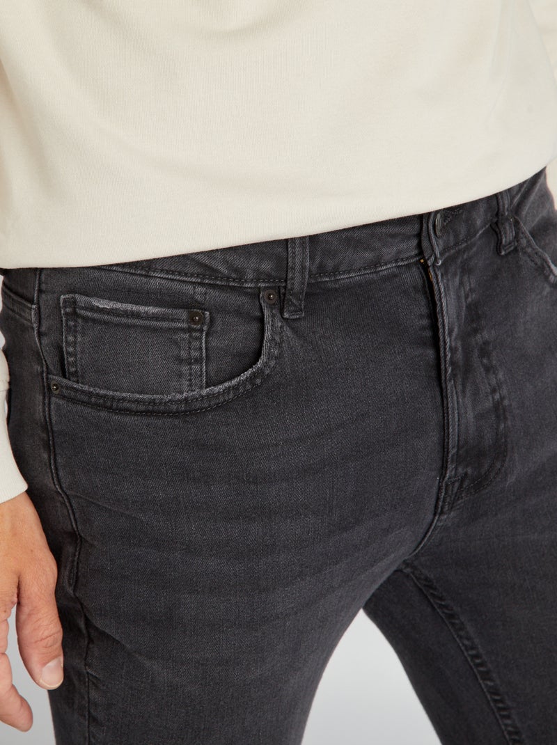 Calças de ganga skinny  - L32 PRETO - Kiabi