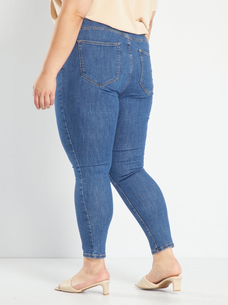 Calças de ganga skinny - L34 AZUL - Kiabi