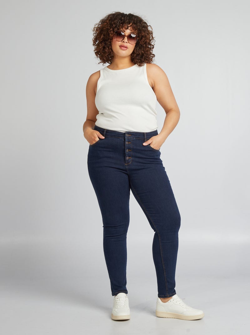 Calças de ganga skinny - L34 AZUL - Kiabi