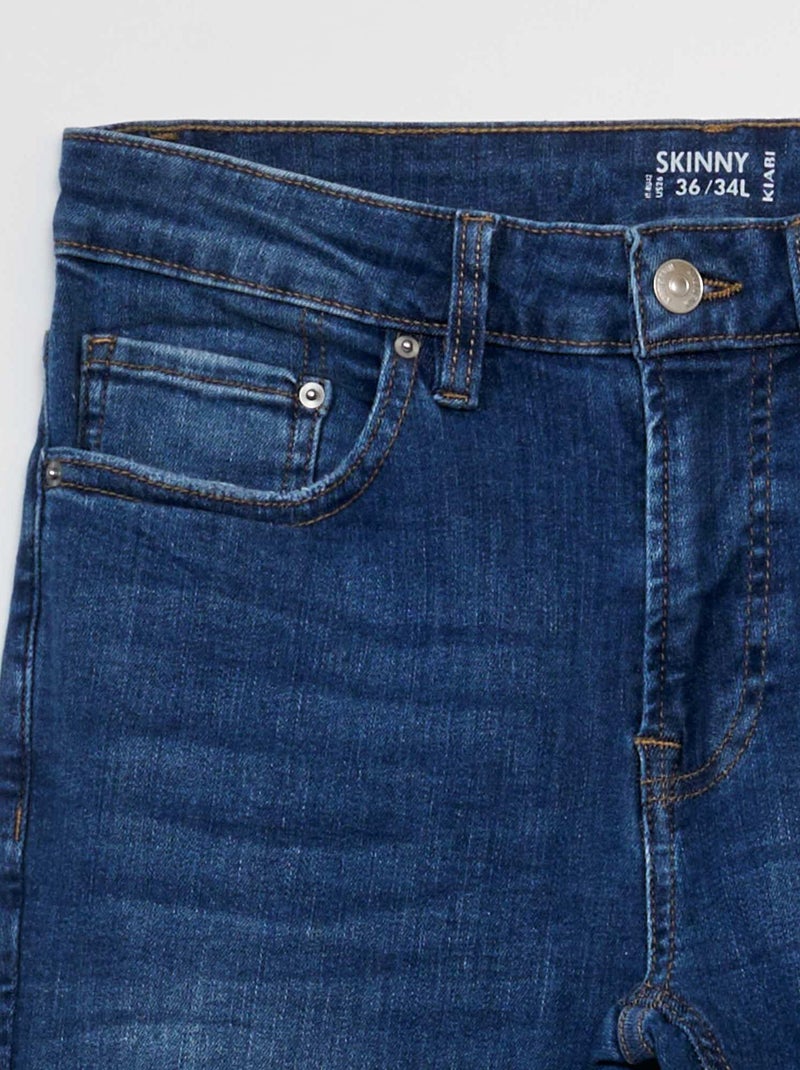 Calças de ganga skinny  - L34 AZUL - Kiabi