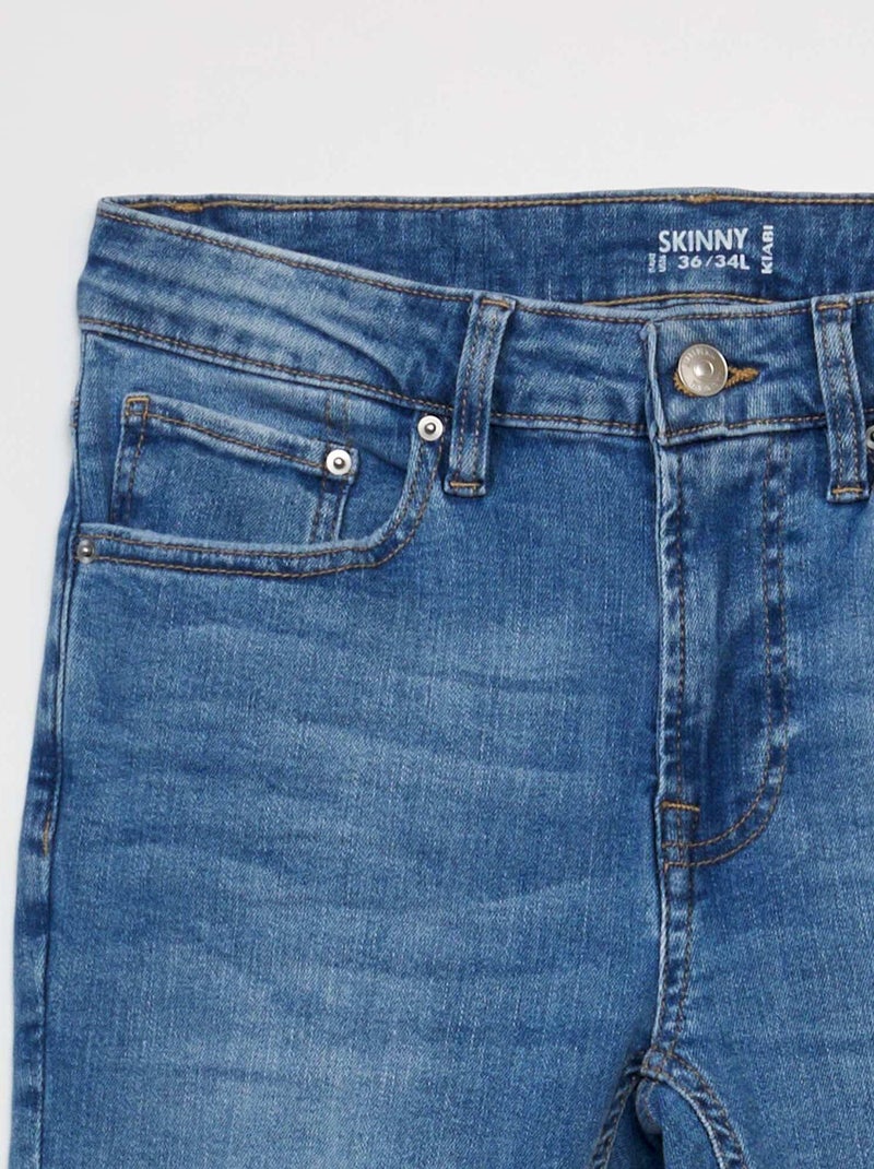 Calças de ganga skinny  - L34 AZUL - Kiabi