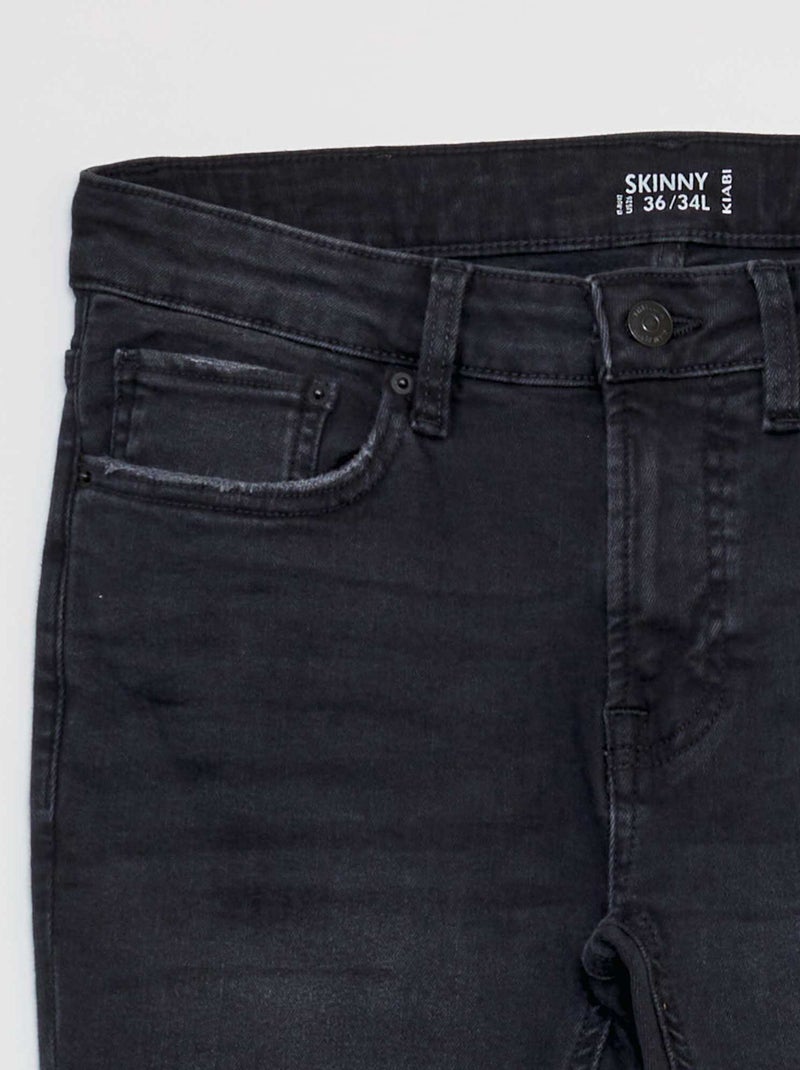 Calças de ganga skinny  - L34 CINZA - Kiabi