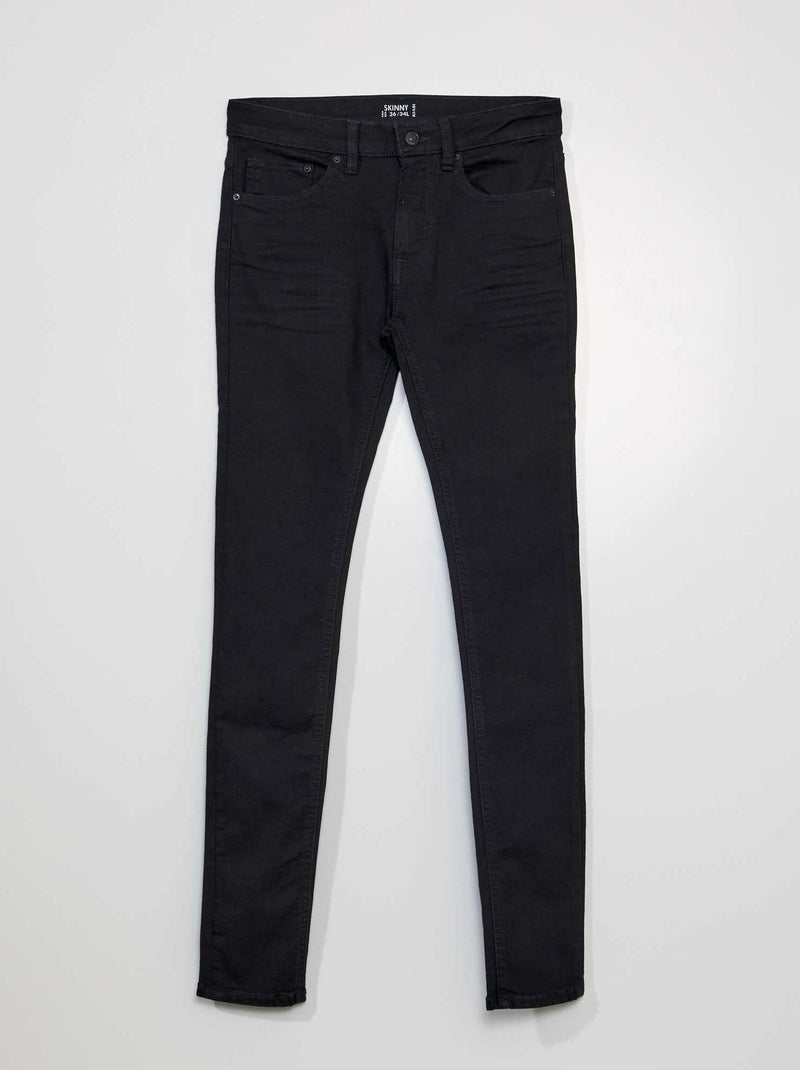 Calças de ganga skinny  - L34 PRETO - Kiabi