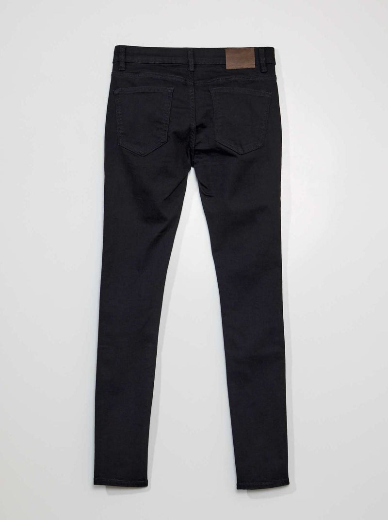 Calças de ganga skinny  - L34 PRETO - Kiabi
