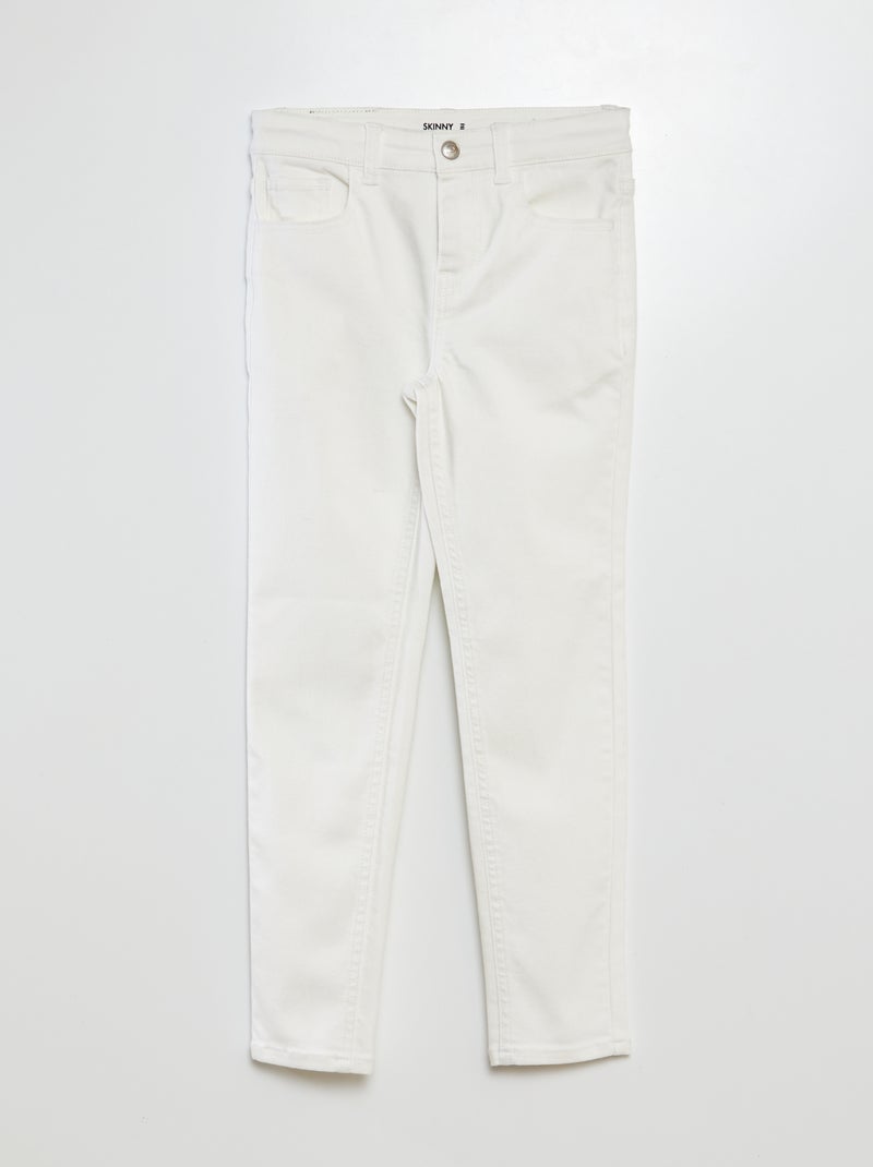 Calças de ganga skinny BRANCO - Kiabi