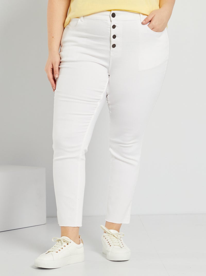 Calças de ganga skinny Branco - Kiabi