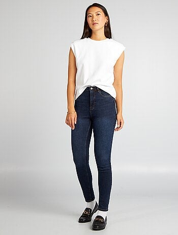 Calças de ganga skinny cintura subida - L30
