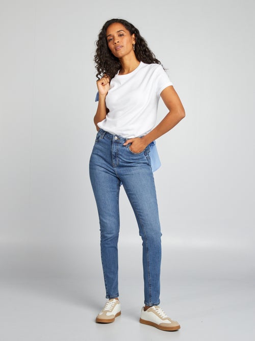 Calças de ganga skinny cintura subida - L30 - Kiabi