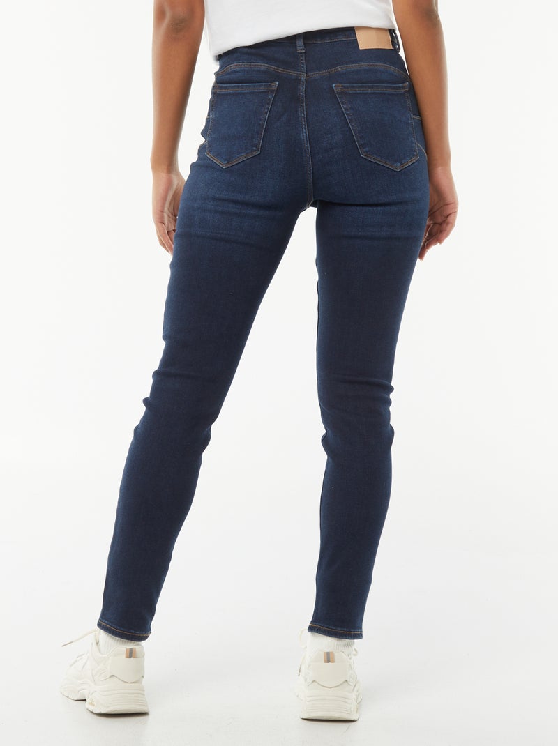 Calças de ganga skinny cintura subida - L30 Azul - Kiabi