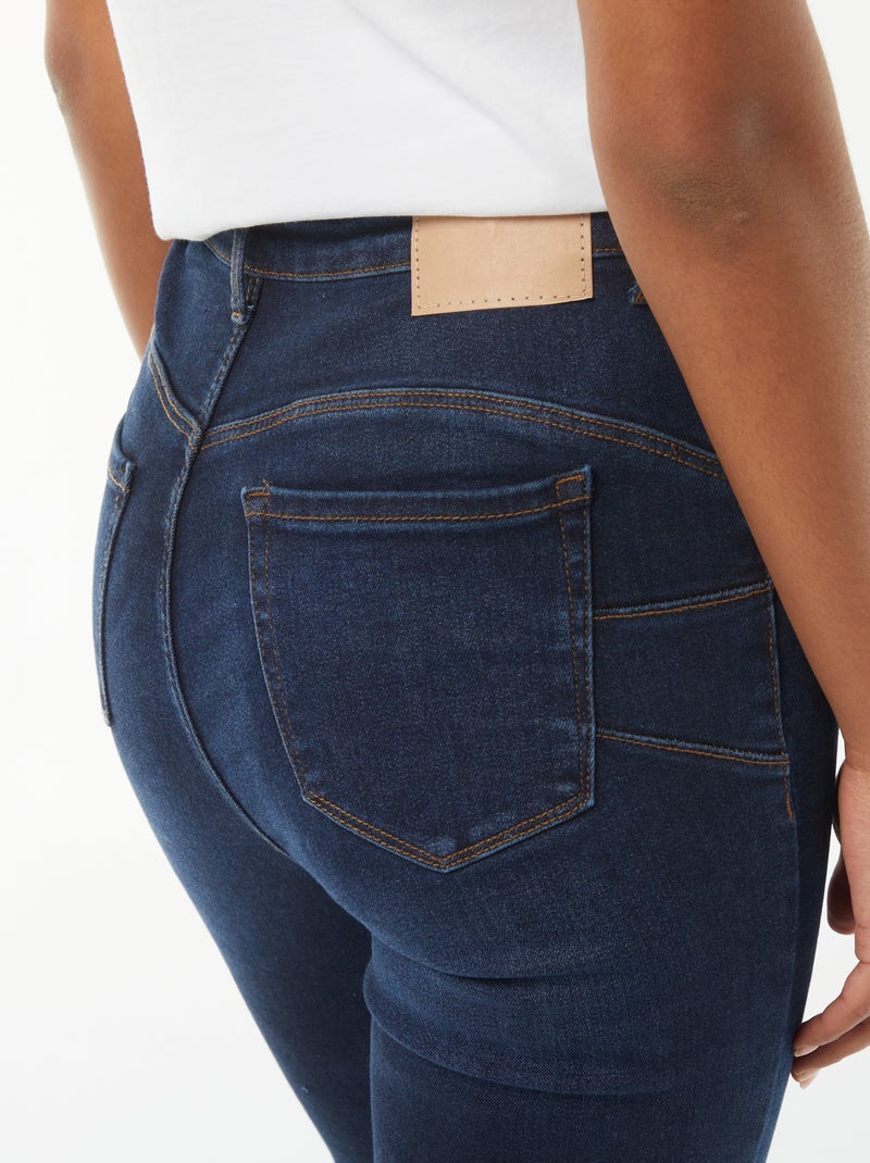 Calças de ganga skinny cintura subida - L30 Azul - Kiabi