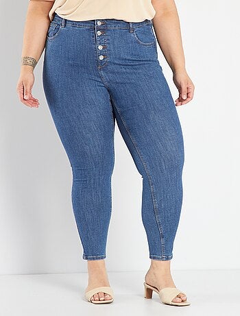 Calças de ganga skinny cintura subida - L32