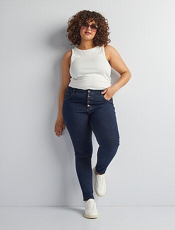 Calças de ganga skinny cintura subida - L32