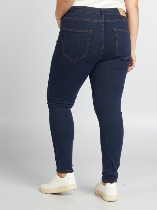 Calças de ganga skinny cintura subida - L32 - Kiabi