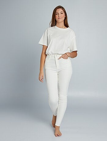 Calças de ganga skinny cintura subida - L34