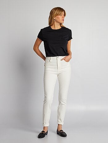 Calças de ganga skinny cintura subida - L34