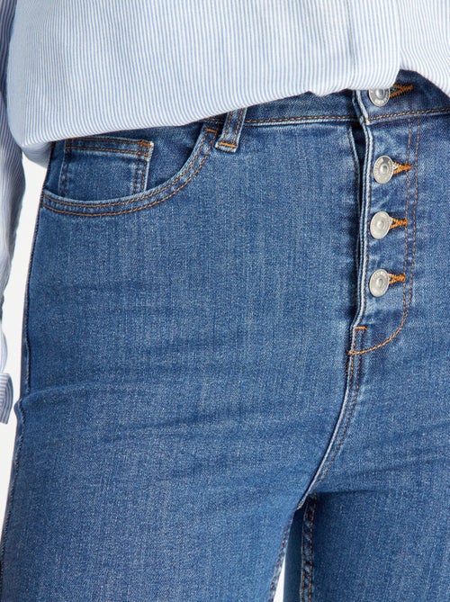 Calças de ganga skinny cintura subida - Kiabi