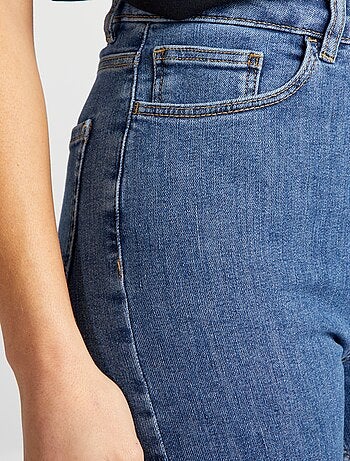 Calças de ganga skinny cintura subida