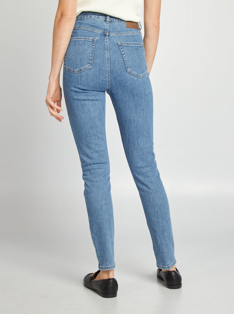 Calças de ganga skinny cintura subida AZUL - Kiabi
