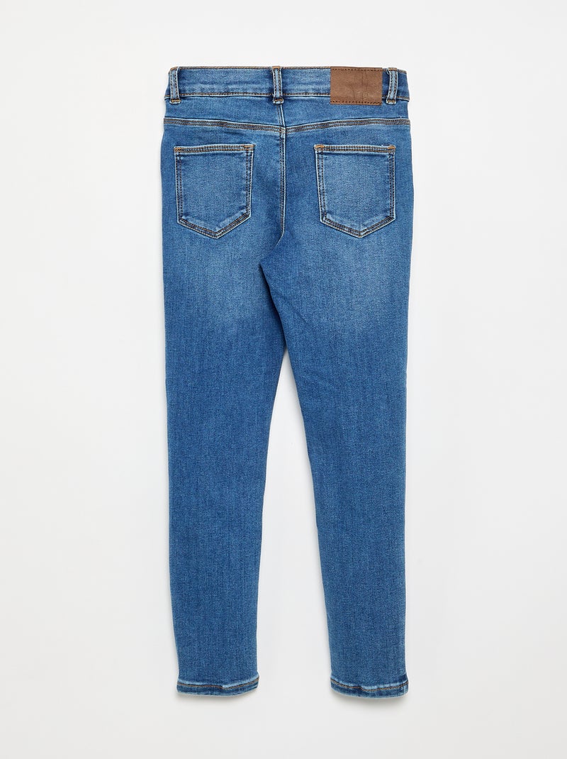 Calças de ganga skinny com 5 bolsos Azul - Kiabi