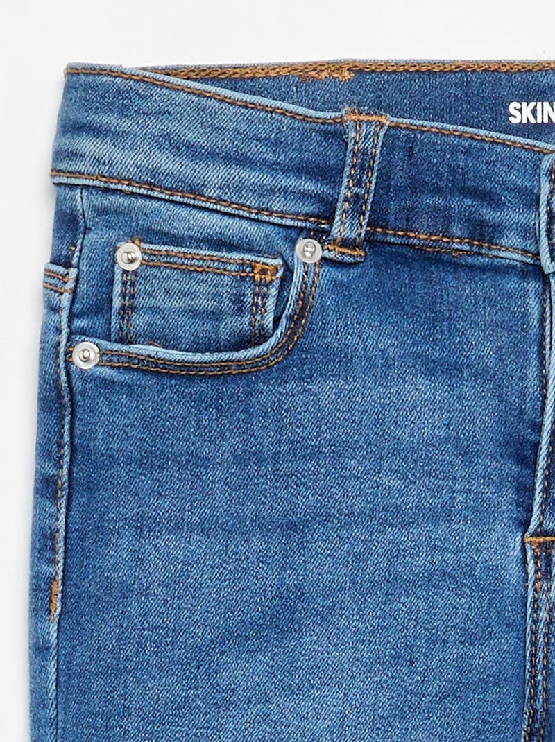 Calças de ganga skinny com 5 bolsos Azul - Kiabi