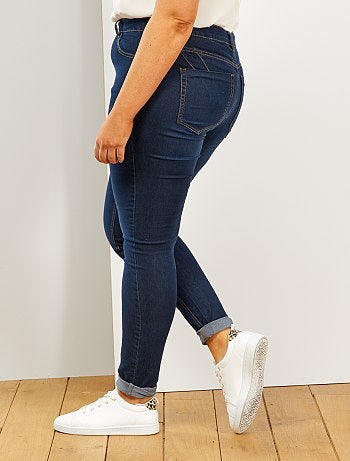 Calças de ganga skinny com 5 bolsos efeito push-up L32 - Kiabi