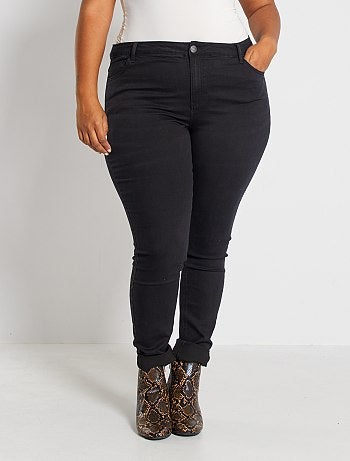 Calças de ganga skinny com 5 bolsos efeito push-up L32 - Kiabi