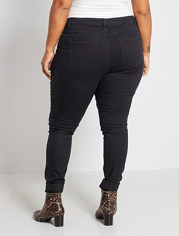 Calças de ganga skinny com 5 bolsos efeito push-up L32 - Kiabi