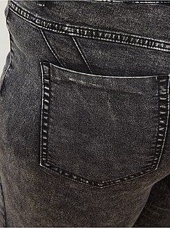 Calças de ganga skinny com 5 bolsos efeito push-up L32 - Kiabi