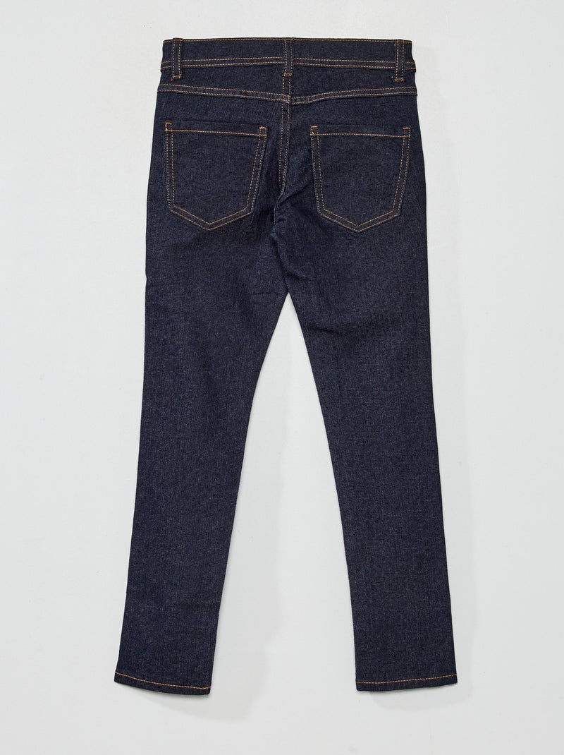 Calças de ganga skinny com cintura ajustável AZUL - Kiabi