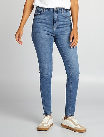 Calças de ganga skinny com cintura subida - L28