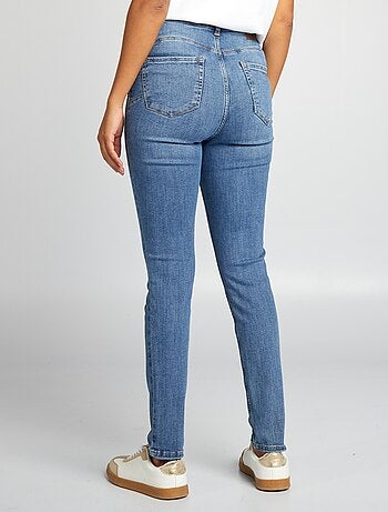 Calças de ganga skinny com cintura subida - L28