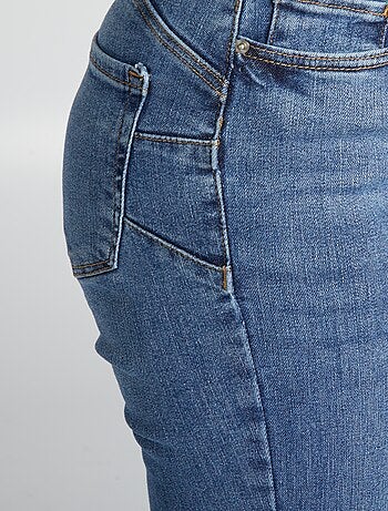 Calças de ganga skinny com cintura subida - L28