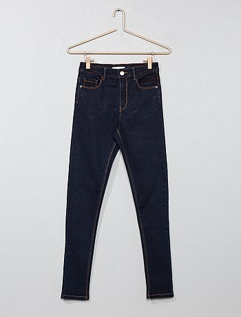 Menina 10-18 anos - Calças de ganga skinny com cintura subida - Kiabi