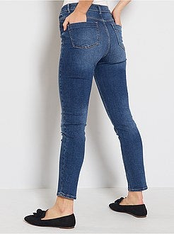 Calças de ganga skinny com cintura subida - Kiabi