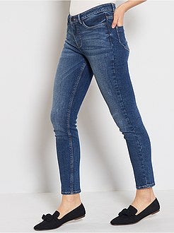 Calças de ganga skinny com cintura subida - Kiabi