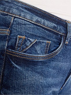 Calças de ganga skinny com cintura subida - Kiabi