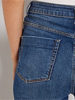 Calças de ganga skinny com cintura subida - Kiabi