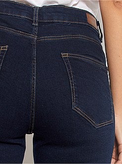 Calças de ganga skinny com cintura subida e comprimento US 32 de conceção ecológica - Kiabi