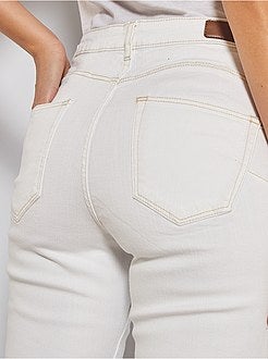 Calças de ganga skinny com cintura subida e comprimento US 32 de conceção ecológica - Kiabi