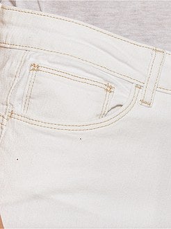 Calças de ganga skinny com cintura subida e comprimento US 32 de conceção ecológica - Kiabi