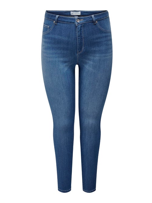 Calças de ganga skinny com cintura subida 'Only Carmakoma' - Kiabi