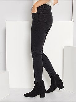 Calças de ganga skinny com cintura subida - Kiabi