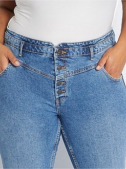 Calças de ganga skinny com corte em V - Kiabi