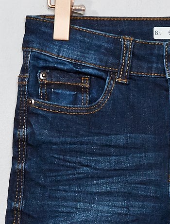 Calças de ganga skinny com efeito desbotado - Kiabi